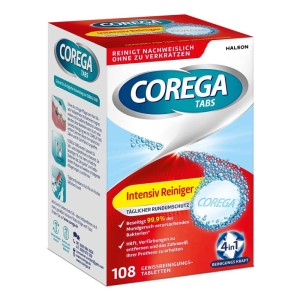 COREGA TABS BIO FORMUŁA Tabletki czyszczące do protez zębowych 108szt